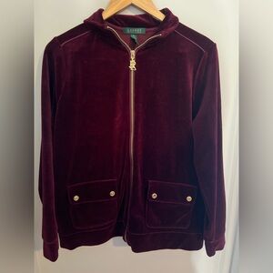 Lauren Ralph Lauren Velour Sweater 1X